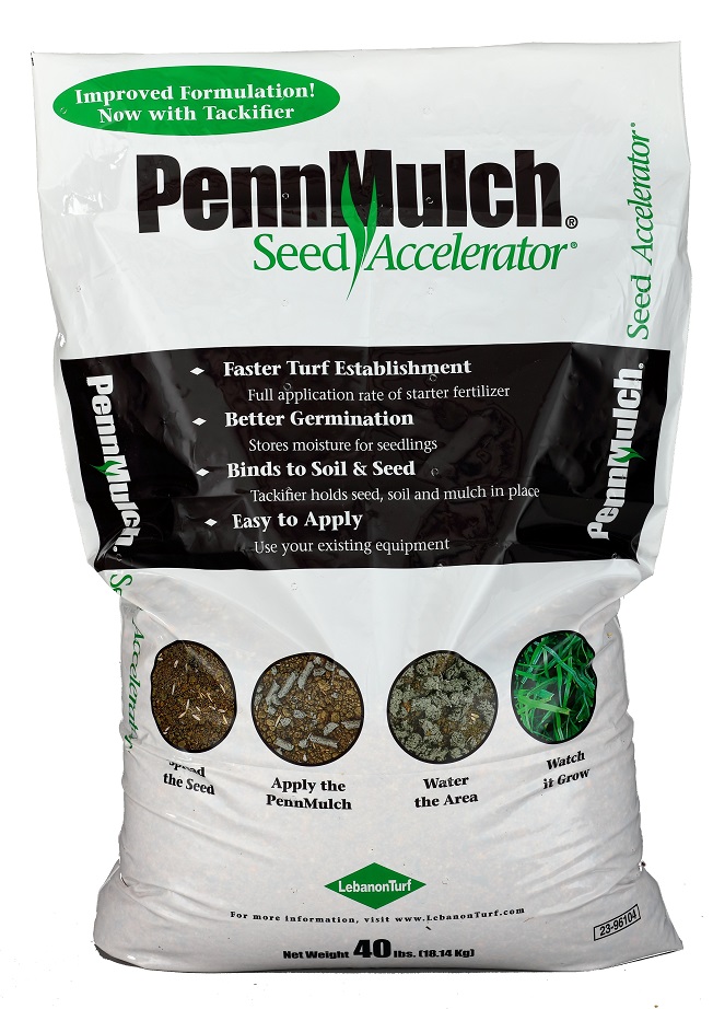 Pennmulch with Tack and 1-2 -.50 Fert 40lb Bag - 50 per pallet - Seed Cover